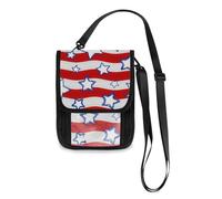 Mnsruu Reisebrieftasche mit Graffiti-Motiv und amerikanischer Nationalflagge, Reisepasshülle, Kreditkartenhalter, Tasche, Unisex, Crossbody-Börse, Reisebrieftasche mit verstellbarem Riemen, #01,