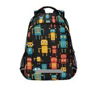 Mnsruu Roboter-Schulranzen, Grundschule, Schulrucksack, Büchertasche für Studenten, Teenager