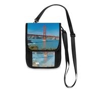Mnsruu The Golden Gate Bridge in San Francisco Reisebrieftasche, Reisepasshülle, Kreditkartenhalter, Tasche, Unisex, Crossbody-Börse, Reisebrieftasche mit verstellbarem Riemen, #01, Einheitsgröße,