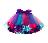 MNSWR Damen Karneval Tüll RockProdukt Kategorie Skirt Halbrock - Produkt Titel Damen-Bonbonfarbe mehrfarbiger Rock Stützhalbkörper Puff-Petticoat bunter Tutu Rock Tüll(Dunkelviolett,Einheitsgröße)
