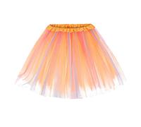MNSWR Damen Karneval Tüll RockProdukt Kategorie Skirt2 - Damen Candy Color Multicolor Rock Support Half Body Puff Petticoat Bunter Kleiner kurzer Rock - Moderne Damenunterwäsche(Orange,Einheitsgröße)