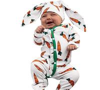 MNSWR Ostern Baby Kleidung Neugeborene,Ostern Baby Baby Strampler Lustig Babyoverall Baby Bekleidung Mädchen Baby Body Junge Kostüm Set Für Kinder Kaninchen