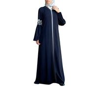 MNSWR Vintage islamische gedruckte Frauen Kaftan Kleid Blumen Lange Abaya muslimische Maxi Kleider muslimische Kleidung Hotpants Sexy Arabisch Kleidung Damen Kleid Muslime Arabische Kleidung Damen G