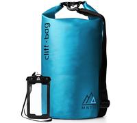 MNT10 Dry Bag “Cliff-Bag” in 20L, 30L, 40L I Drybag Rucksack für SUP, Kanu, Kajak I Wasserdichter Packsack mit Schultergurte I Seesack wasserdicht I + GRATIS wasserdichte Handyhülle (Blau, 20L)