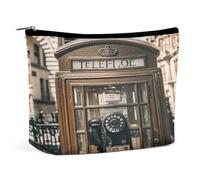 MNVTSKOP England UK Retro London Telefon-Kosmetiktasche, große Kapazität, Reise-Make-up-Tasche, trendig, tragbar, Kulturbeutel für Damen