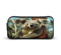 MNVTSKOP Federmäppchen mit Koala-Bärmotiv, großes Fassungsvermögen, Büro-Federmäppchen für Männer und Frauen, Schreibtisch-Organizer