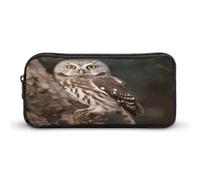 MNVTSKOP Federmäppchen mit Tiermotiven und Eulen, großes Fassungsvermögen, Federmäppchen für Männer und Frauen, Schreibtisch-Organizer