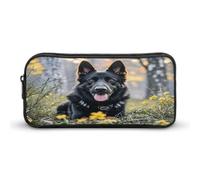 MNVTSKOP Federmäppchen, Motiv: Deutscher Schäferhund, großes Fassungsvermögen, Federmäppchen für Männer und Frauen, Schreibtisch-Organizer