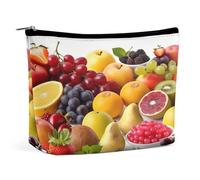MNVTSKOP Fresh Fruits Kosmetiktasche, große Kapazität, Reise-Make-up-Tasche, trendig, tragbar, Kulturbeutel für Damen