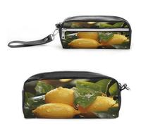 MNVTSKOP Fresh Lemon Make-up-Tasche, kleine Kosmetiktasche, Reiseetui, tragbarer Schreibwaren-Organizer für Frauen, Lehrer