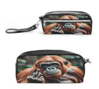 MNVTSKOP Gorillas Make-up-Tasche, kleine Kosmetiktasche, Reiseetui, tragbarer Schreibwaren-Organizer für Frauen, Lehrer