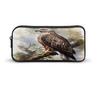 MNVTSKOP Hawk Federmäppchen mit großem Fassungsvermögen, Federmäppchen für Männer und Frauen, Schreibtisch-Organizer