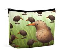 MNVTSKOP Kiwi Bird süße Kosmetiktasche, große Kapazität, Reise-Make-up-Tasche, trendig, tragbar, Kulturbeutel für Damen