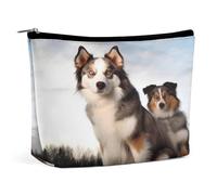 MNVTSKOP Kosmetiktasche für Hunde, große Kapazität, Reise-Make-up-Tasche, trendig, tragbar, Kulturbeutel für Damen