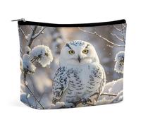 MNVTSKOP Kosmetiktasche mit Eulen-Motiv, große Kapazität, Reise-Make-up-Tasche, trendig, tragbar, Kulturbeutel für Damen