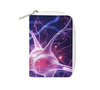 MNVTSKOP Kreditkartenetui aus weichem Leder, für Bankkarten, Visitenkartenetui, Geldbörse mit 20 Kartenfächern, Ausweishülle, Organizer, Reißverschluss, Geldbörse für Damen und Herren, blaue