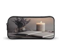 MNVTSKOP Light A Candle Federmäppchen, großes Fassungsvermögen, Federmäppchen, Büro-Federmäppchen für Männer und Frauen, Schreibtisch-Organizer