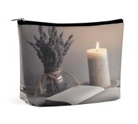 MNVTSKOP Light A Candle Kosmetiktasche, große Kapazität, Reise-Make-up-Tasche, trendig, tragbar, Kulturbeutel für Damen