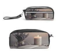 MNVTSKOP Light A Candle Make-up-Tasche, kleine Kosmetiktasche, Reiseetui, tragbarer Schreibwaren-Organizer für Frauen, Lehrer