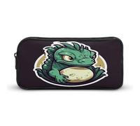 MNVTSKOP Little Green Dragon's Egg Federmäppchen, großes Fassungsvermögen, Federmäppchen, Büro-Federmäppchen für Männer und Frauen, Schreibtisch-Organizer