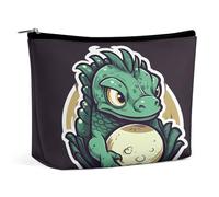 MNVTSKOP Little Green Dragon's Egg Kosmetiktasche, große Kapazität, Reise-Make-up-Tasche, trendig, tragbar, Kulturbeutel für Damen