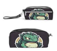 MNVTSKOP Little Green Dragon's Egg Make-up-Tasche, kleine Kosmetiktasche, Reiseetui, tragbarer Schreibwaren-Organizer für Frauen, Lehrer