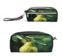MNVTSKOP Make-up-Tasche, Motiv: Birnen auf dem Baum, kleine Kosmetiktasche, tragbar, Schreibwaren-Organizer für Frauen, Lehrer