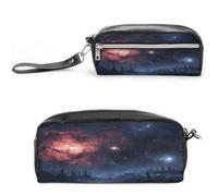 MNVTSKOP Night Stars Make-up-Tasche, klein, Kosmetiktasche, Reiseetui, tragbarer Schreibwaren-Organizer für Frauen, Lehrer