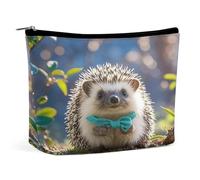 MNVTSKOP Schöne Igel-Kosmetiktasche, große Kapazität, Reise-Make-up-Tasche, trendig, tragbar, Kulturbeutel für Damen