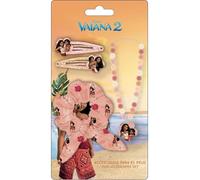 Moana Beauty Zubehör Set | Kinder-Set mit Scrunchie, Pinzette und Halskette | Haar-Accessoires mit Vaiana 2 Charakteren