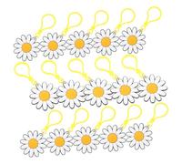 Mobestech 24 Stück Teiliges Niedlicher Gänseblümchen Schlüsselanhänger aus Robustem Modischer Taschenanhänger und Rucksack Deko für Frauen Zufällige Farben Geschenk und Zufällige Farbe