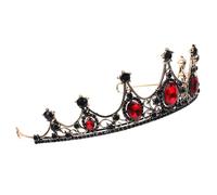 Mobestech Barockkrone Haarschmuck Kristallkronen Tiara 1stück für Damen Brautfrisur und Festliche Anlässe