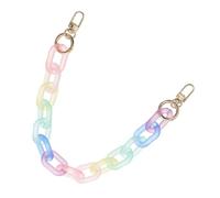 Mobestech Ersatz Schultergurt für Taschen 40cm Acryl Taschenkette Bunt Robust Leicht für Handtaschen Umhängetaschen Zubehör