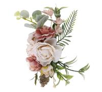 Mobestech Haarspange für Brautschleier Haarnadeln mit Blättern für Damen Dekorativer Haarkamm für Hochzeit Floraler Braut-haarschmuck Rustikaler Kopfschmuck für Zeremonie