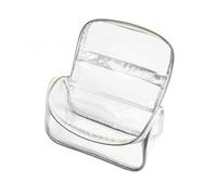 Mobestech Transparente Kleine Kulturbeutel Kosmetiktasche mit Großem Fassungsvermögen Ultraleicht aus Strapazierfähigem Pu Dacron Multifunktional für Reisen und Tägliche Aufbewahrung für