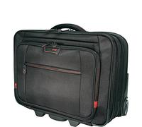 Mobile Edge Professionelle Rollende Laptoptasche 17,3 Zoll Verstellbarer Laptopbereich Fünfstufiger Teleskopgriff Schwarz für Männer Frauen Business Reisen Studenten MEPRC1