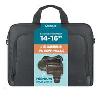 Mobilis Bundle TheOne Basic Briefcase Toploading 14-16i 12L+ 65W LaptopCharger with Tasche (003089)