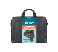 Mobilis Bundle TheOne Basic Briefcase Toploading 14-16i 12L+ 65W LaptopCharger with Tasche (003089)