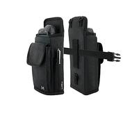 Mobilis Holster Mobile Computer/Scannertasche mit Gürtel, Beinschlaufen und Tasche - Größe L (Max. Gerätegröße 8,5 x 14,5 x 2 cm), Schwarz