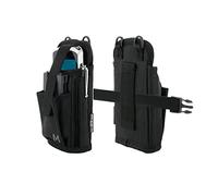 MOBILIS Holster Mobile Computer/Scannertasche mit Gürtel und Tasche - Größe S (Max. Gerätegröße 8,5 x 14,5 x 2 cm), Schwarz