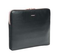 MOBILIS Laptoptasche für 12,5-14 Zoll (35,8 cm) - 14 Zoll (33,6 cm) - Kunstleder, wasserabweisend, kompatibel mit MacBook Air und MacBook Pro 13,3 Zoll, Laptop-Hülle, Schwarz und Roségold
