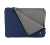 Mobilis Neopren Notebook-Hülle 12,5-14''. Schutzhülle für PC/Notebook/Ultrabook bis 14''. Hülle kompatibel mit MacBook Air/Pro 13,3''. Grau/Marineblau