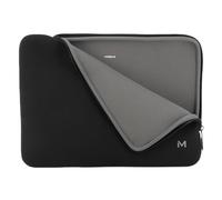 Mobilis Notebooktasche Skin – Neopren-Schutzhülle 35,6 cm (14'') Schwarz/Grau