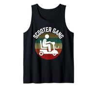 Mobility Scooter Gang Retro Vintage Moped Motorrad Rad Tank Top