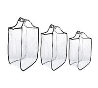 MOBUTOFU 3 Stück Gepäckhüllen PVC Halbtransparent Verschleißfest Kofferschutzhülle Mit Reißverschluss Für Reisekoffer 20/22/24 Zoll