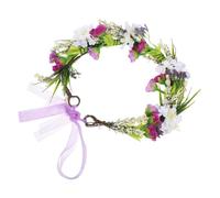 MOBUTOFU Boho Blumenkranz Haarschmuck mit Künstlichen Blumen Florales Haarband für Damen und Mädchen Leichtes Strand und Festival Accessoire Romantisches Urlaubs Haarband