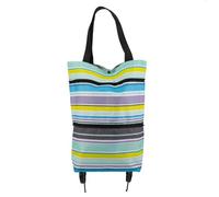 MOBUTOFU Einkaufstrolley Tasche mit Robustem Material und Faltbarem Design Großer Beutel für Schule Markt und Wäschetransport