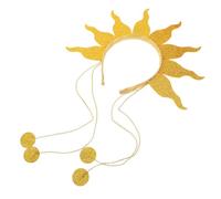MOBUTOFU Flammenstirnband mit Sonnenfeuermotiv Leichtes Perlen Haarband für Damen Festival Halloween Kostümaccessoire