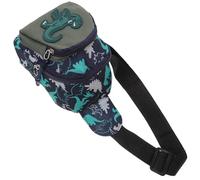 MOBUTOFU Modische Kinder Umhängetasche Dinosaurier mit Glattem Reißverschluss und Bequemem Nylonmaterial Kleine Tasche für Shopping und Street Photography Blau