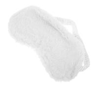 MOBUTOFU Niedliche Weiße Plüsch Augenmaske zum Schlafen für Frauen Weich und Leicht Schlafmaske für Schlafenszeit und Entspannte Nächte